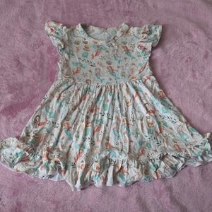 Charlie's Project Little Snuggles Mermaid Friends Bamboo Twirl Skirt Bodysuit